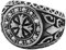BOBIJOO Jewelry - Bague Chevalière Croix des Templiers Fleur de Lys Cristal Transparent Acier Inoxydable Médiéval Chevalier Malte - 56 (7 US)