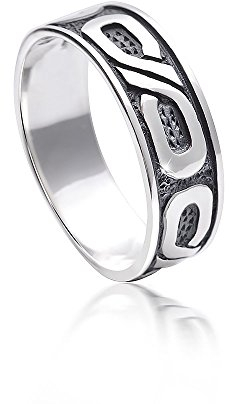 Materia Unisex Ring Silber 925 Unendlichkeitszeichen antik SR-131-57
