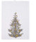 Frohstoff - Geschirrtuch Trockentuch Küchentuch - Tanne Tannenbaum - Grau/Gold - 50 x 70cm