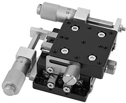 Verrückter Verkauf Manueller XY-Lineartisch, XY-Achsen 40 x 40 mm LY40-CM-Tisch Lineare Kugelstangen Präzisions-Plattform mit manueller Verschiebung