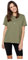 PIECES Pcria Ss Fold Up Solid Tee Noos Bc Femme T-shirt, Vert Lichen Foncé, M