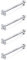 Sllaiss 4 Stücke Österreich Kristall Nasenstecker S925 Sterling Silber Nasenstecker für Frauen Männer 20G Nasenpiercing Stecker Nasenring 1.5MM