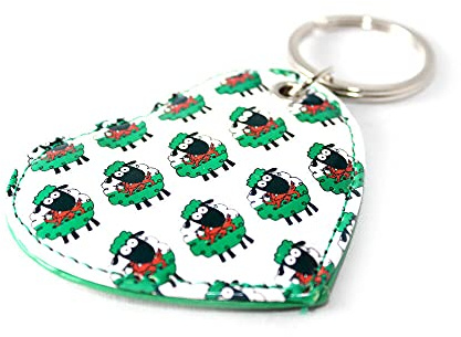 Eurostick Wales Welsh Cardiff Multi Keyring Keychain Cymru Llanfair Bagcharm (Heart Keyring Welsh)