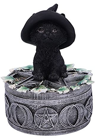 Nemesis Now Katzen des Zirkels kleine Figur, Harz, Schwarz, 15 cm