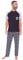 MARVEL THE AVENGERS Mens Long Pyjama Set (X-Large) Black