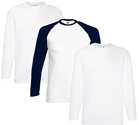 Fruit of the Loom Men's Long-Sleeved Valueweight Tee Sports Top, Matt, L