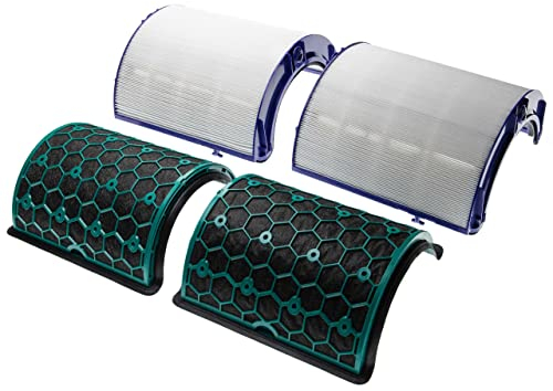 vhbw 2 Filtres compatible avec Dyson Hot + Cool HP07 purificateur d'air - filtre HEPA, filtre à charbon actif