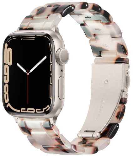 Vamyzji Compatible with Apple Watch Straps 49mm 46mm 45mm 44mm 42mm(Series 3/2/1), Lightweight Waterproof Easy Adjust Resin Sport iWatch Strap for Apple Watch Series 10 9 8 7 6 5 4 3 2 1 SE Ultra 2 1