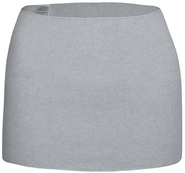 wobera ANGORA Leibwärmer oder Nierenwärmer für Damen und Herren mit 50% Angora, leichte Ausführung (Gr. S, Farbe: silbergrau-meliert)