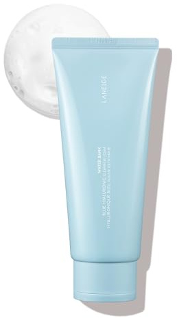 LANEIGE Water Bank Cleansing Foam: Hydrating Face Wash and Makeup Remover with Hyaluronic Acid & Papain Enzyme for Smooth, Soft Skin