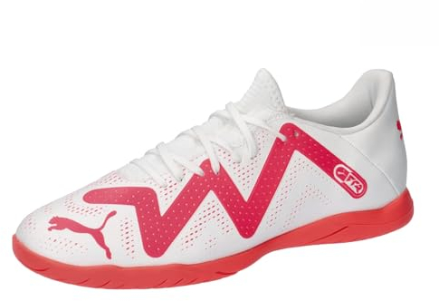 PUMA Future Play It, Herren-Fußballschuhe, Puma Weiße Feuerorchidee, 44 EU