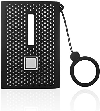 Cover Case for Samsung - T7 Portable SSD,Silicone Protective Storage Travel Case for External Solid State Drives (Black)