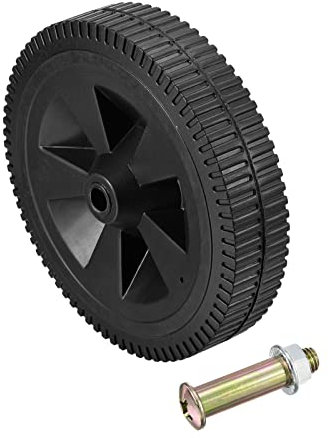 PATIKIL 7.7 Air Compressor Wheels, Universal Air Compressor Wheel Replacement Part with Screw & Nut with 0.5 Dia. Hole for Easy Mobility