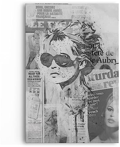 Paul Sinus Filmstar Brigitte Bardot Schwarz Weiß Kunstvoll Filmlegende Zeitung