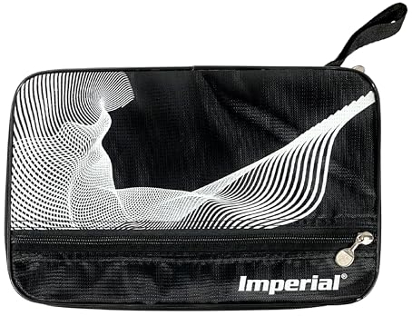 Imperial Tischtennis Schlägerhülle ITT-5 | Einzelschlägerhülle mit separater Fronttasche für Zubehör