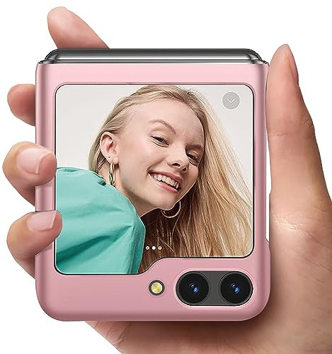 Richgle Compatibile con Cover Samsung Galaxy Z Flip 5 5G, Ultra Sottile Protettiva Custodia Cover Case Compatibile con Samsung Galaxy Z Flip 5 5G - Oro Rosa RG01553