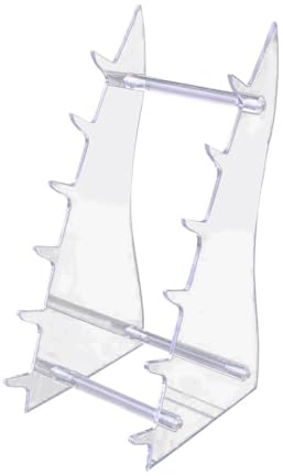 BOKIOESDE Présentoir en acrylique résistant chocs, vitrine de Collection de couteaux, porte-couteaux, grande capacité, artisanat exquis, 6 fentes