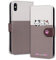 Tiyoo Lovely & Cute Flip Wallet Phone Case for iphone X/iphone XS with Cartoon Cat&Dog Pattern,Premium Magnetic PU+TPU Leather for high protection phone cover for iphoneX/XS(Pale Gray)