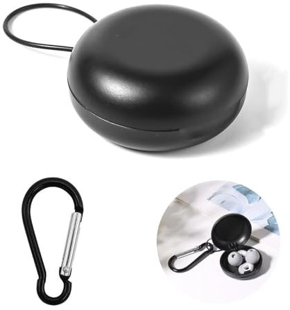 Plastic Potable Earplug Storage Case Convenient Earplug Storage Case Anti-Shock Durable Mini Earbud Plug Organizer Ear Plug Carrying Cases for Outside