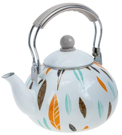 Topf aus Emaille Wasserkocher blauer Teekessel Hausbedarf China Kaffeetasse kaffeepadmaschine strapazierfähiger Wassertopf Teekessel für die Küche Hohe Kapazität Herd weißer Kaffee