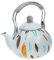 Topf aus Emaille Wasserkocher blauer Teekessel Hausbedarf China Kaffeetasse kaffeepadmaschine strapazierfähiger Wassertopf Teekessel für die Küche Hohe Kapazität Herd weißer Kaffee