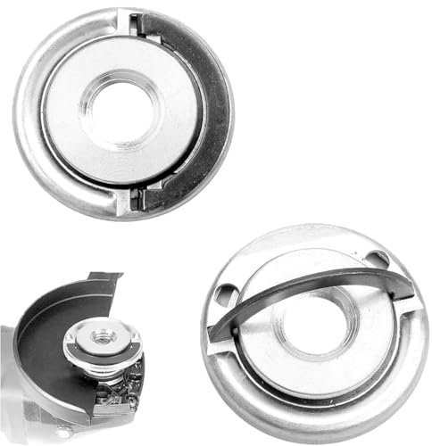 2 Pcs M14 Quick Release Self Locking Flange Nut - Alloy Steel, Easy Installation, Secure Fit, Compatible with Various Angle Grinders