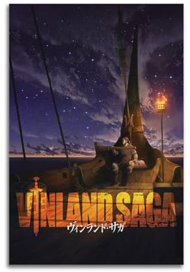 TULAOJI Vinland Saga 3 dekorativer Gemäldedruck, Leinwand, Wandkunst, Wohnzimmer, Schlafzimmer, Poster, Gemälde, 20 x 30 cm