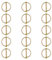 Lynch Pin, Folding Pin with Ring, Folding Connector, Folding Pin Assortment, Lynch Pen Shaft, Locking Pin Clasps, Cotter Pins, 15 Pieces Quick Release Pins for Kayak Trailer Tractor Trolley