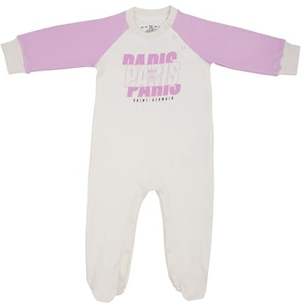 PSG Grenouillère bébé Fille Collection Officielle Paris Saint Germain - 6 Mois