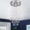 CXGLEAMING Modern Kronleuchter Kristall Pendelleuchte Luster Wohnzimmer Lampe Schlafzimmer Geeignet für Dekoration, Treppenhausbeleuchtung, Flurbeleuchtung 5xGU10 100cm(Glühbirne nicht enthalten