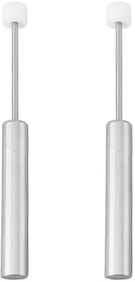 ECSiNG 2 Stück 74x40x7,8mm Absenkautomatik Mülleimer Dämpferkolben mit Deckel aus Stahl Und Kunststoffmechanismus Mülleimer Dämpfer Ersatz für Küchenmülleimer
