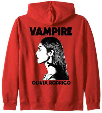 Oficial Olivia Rodrigo Vampire Pop Vintage Canción Sudadera con Capucha