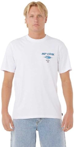 Rip Curl 2025 Männer Fade Out Icon Tee 0CAMTE - White