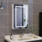 BPKADHY Armoire Miroir Salle de Bain LED 50 x 70cm, armoires de Toilette Miroir avec éclairage et Prise Armoire Toilette Miroirs avec étagère Réglable, 3 Couleur Lumiere (50 x 70cm)