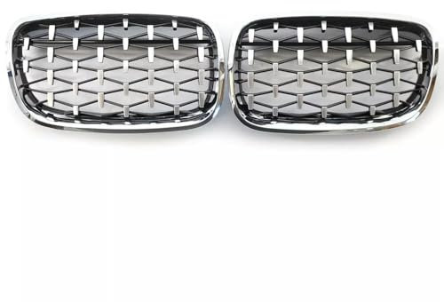 YCYHMHH Kühlergrill für BMW X5 E70 X6 E71 2007–2013, Chrom, 2 Stück
