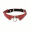 Custom Pet Gentleman Collar Leather Collar,Personalized Engraved Nameplate Pet Collar,Suitable for cats and small dogs