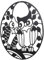 Sosoport 1Set Hanging Picture Owl Pattern Pendant Decorative Iron Wall Art for Garden Home Patio Elegant Design Material for Indoor Outdoor Spaces