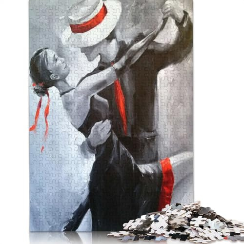 Tango-Puzzle für Erwachsene, 1000 Teile, Papierpuzzle, Puzzle für Erwachsene, Lernspiel, Herausforderungsspielzeug, 38 x 26 cm/1000 Teile