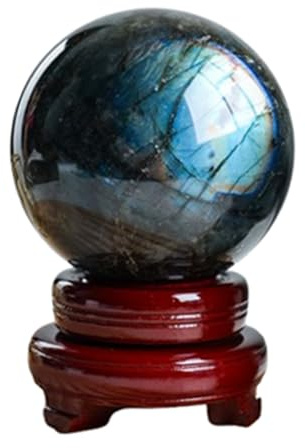 YTBHSHXZ Boule de Cristal d'énergie Naturelle Reiki Chakra, 7 cm, Figurine en Pierre guérison, Cadeau for Amis(3.5(9cm))