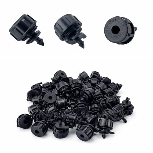 RIEGOPRO Gotero Regulable 0–120 L/h para Riego por Goteo – Antiobstrucción y Alta Resistencia a la Cal – Ideal Jardín y Huerto (Bolsa 25 Unidades)
