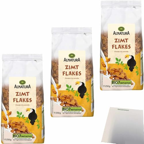 usy Block mit Alnatura Zimt Flakes 3er Pack (3x250g Beutel) + usy Block