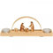 Rudolphs Schatzkiste Schwibbogen Christi Geburt Natur mit Teelichter BxHxT 27x10x5,5cm NEU Lichterbogen Fensterbogen Spitzbogen Erzgebirge Seiffen Weihnachten Beleuchtung Fensterschmuck Bogen