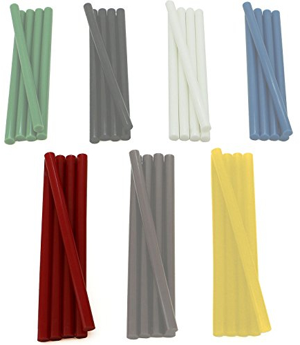 5 Stück Heißkleber Kartusche 11x200mm für Heißklebepistole (Rot)