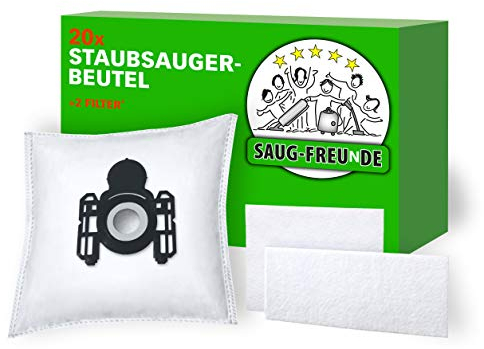 SAUG-FREUnDE I 20 Staubsaugerbeutel kompatibel zu SWIRL A 07, A07, MENALUX 1000, ELECTROLUX E53N, E 53, AEG Größe 28, Gr. 28, Größe 28M, Gr. 28M (AE3)