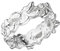 massiver Nugget Ring - hochwertige Goldschmiedarbeit aus Deutschland (Sterling Silber 925 anlaufgeschützt) 8 mm breit - außergewöhnlicher Silberring - Damenring - Herrenring - Partnerring