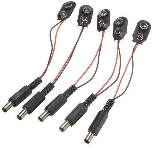 HaiMa 9V Dc Cable De La Batería Del Tipo I Para Arduino-Negro
