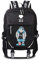 WANHONGYUE Undertale Spiel Cosplay Rucksack Schultasche Laptop Backpack mit USB-Ladeanschluss Schwarz / 10