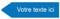 DECOHO - Panneau directionnel personnalisable - Signalétique PMMA bleu - Flèche gauche - 80x300 mm adhésif 3M, usage intérieur et extérieur - Bleu