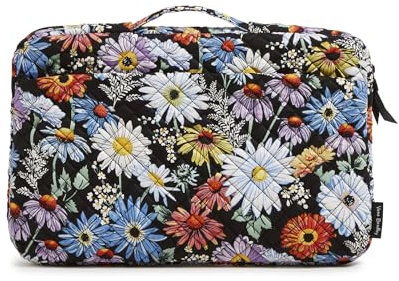 Vera Bradley Women's Cotton Laptop Organizer Tech Accessory, Daisies, One Size