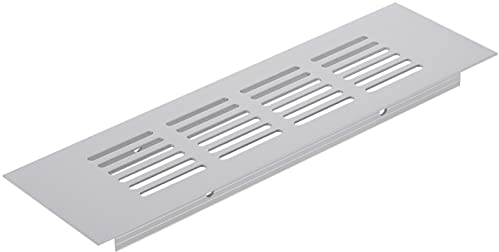 PrimeMatik - Rejilla de ventilación para zócalo Aluminio 200x60mm